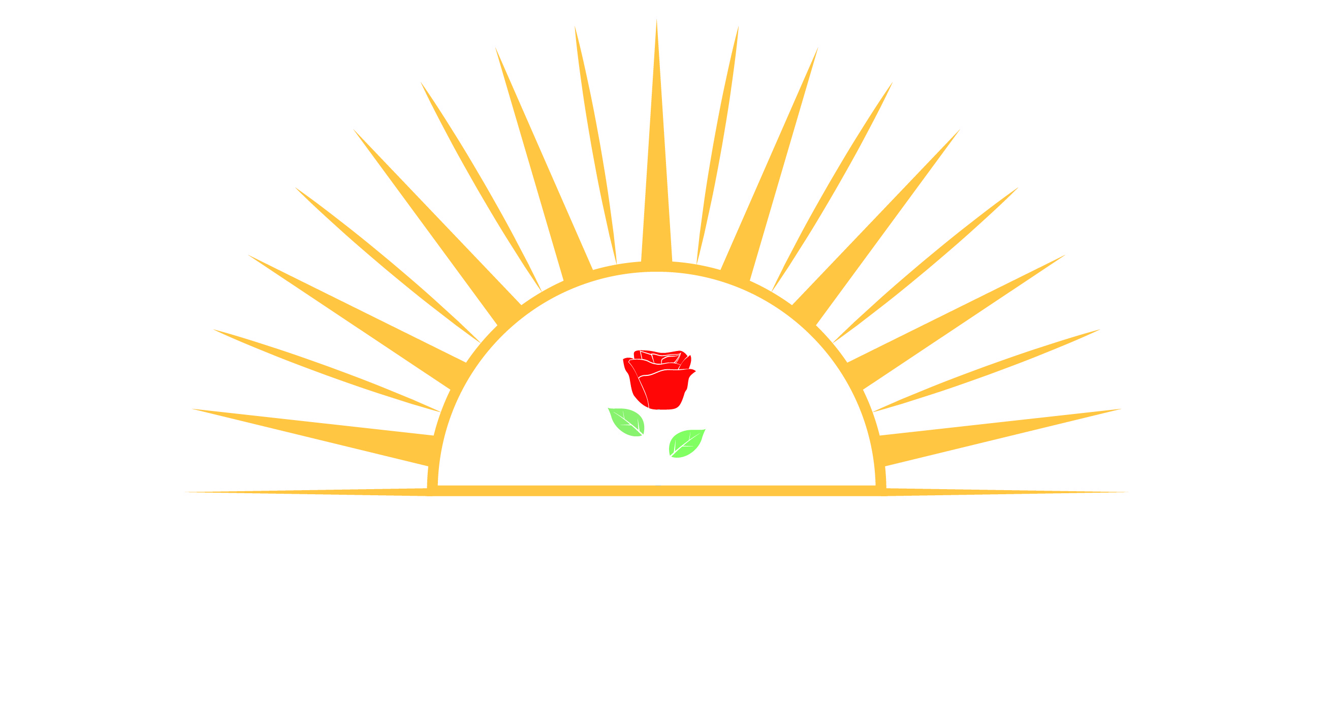 MSM Bright Suns Logo - small heading version displayed in inverse.